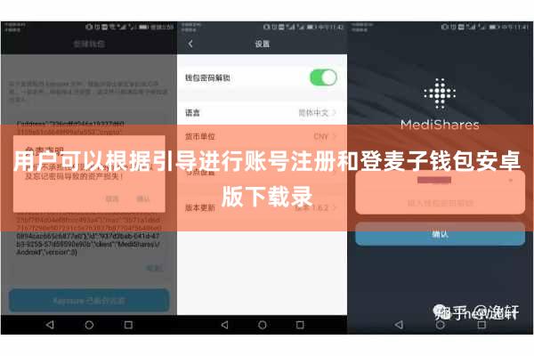 用户可以根据引导进行账号注册和登麦子钱包安卓版下载录
