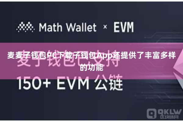 麦麦子钱包PC下载子钱包App还提供了丰富多样的功能