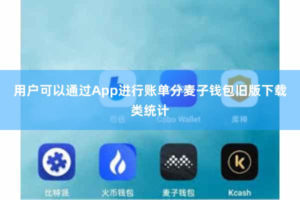 用户可以通过App进行账单分麦子钱包旧版下载类统计