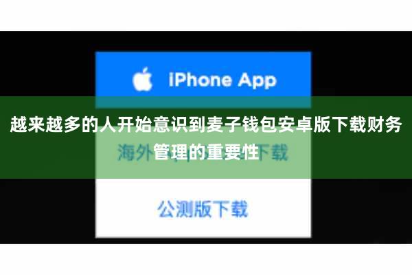 越来越多的人开始意识到麦子钱包安卓版下载财务管理的重要性